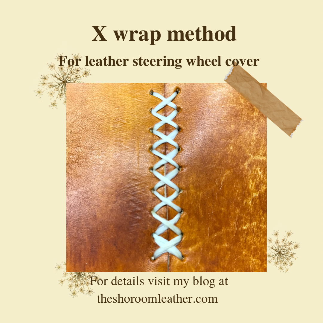 How to wrap leather steering wheel cover on your car | The Sho Room