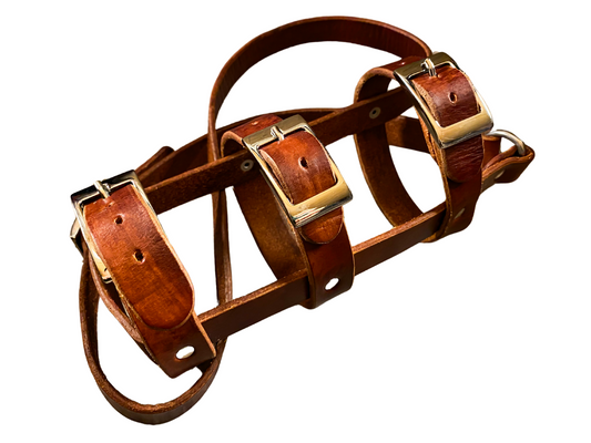 "The tough boy" leather water bottle sling