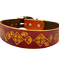 Nature inspired leather dog collars