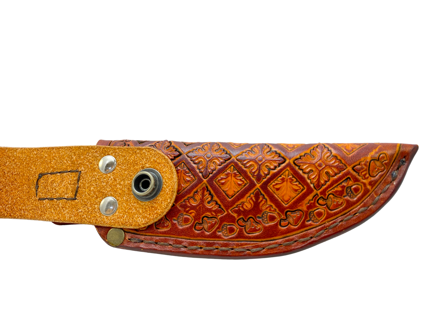 Bush crafters knife sheath with removable belt attachment