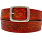 Nature inspired custom leather belt - Autumn leaves