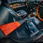 Hand crafted leather steering wheel cover