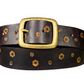 Wild explorer's custom leather belt - Flowers