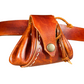 Wild child's Mini foraging leather belt pouch with leather string