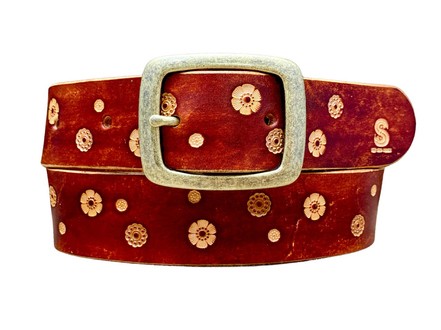 Handcrafted adventure belt - Flowers