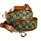 Adventurers full grain leather camera strap - green nature