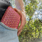 "Flower of life" nature inspired leather zip wallet