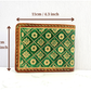 "Green nature" nature inspired leather Slim Bi-fold wallet