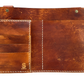 Hand dyed leather car visor organiser