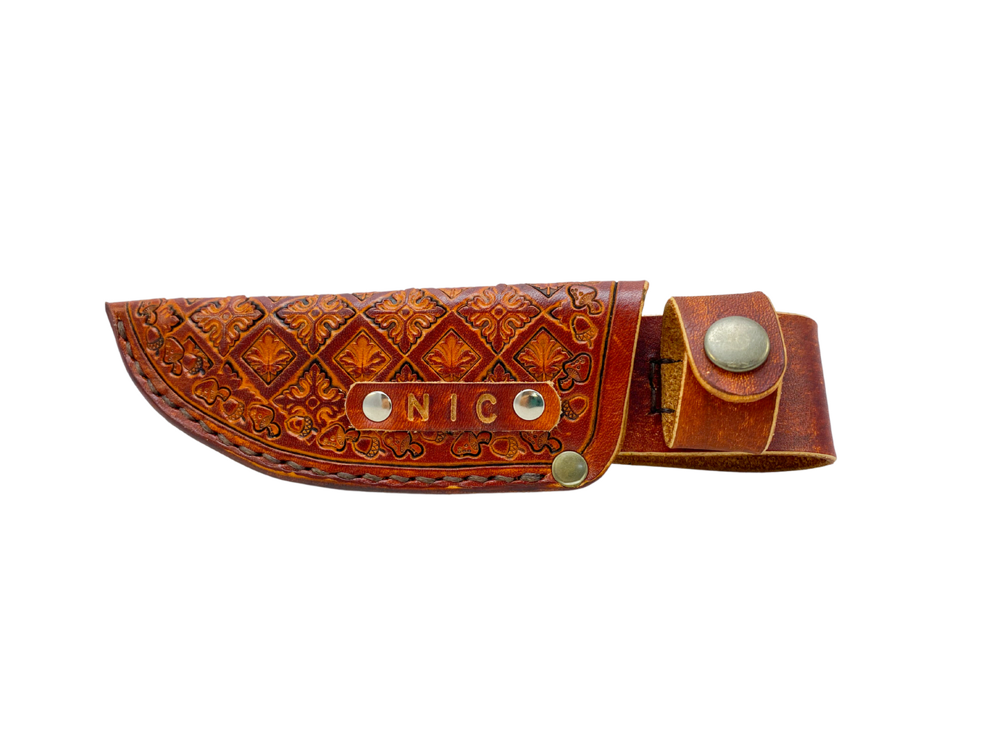 Bush crafters knife sheath with removable belt attachment