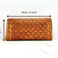 "Autumn leaves" nature inspired zip long wallet purse