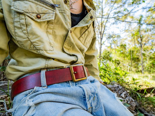 Wild explorers leather belt