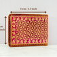 "Flower of life" nature inspired leather Slim Bi-fold wallet