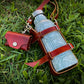 Wanderer's leather water bottle sling