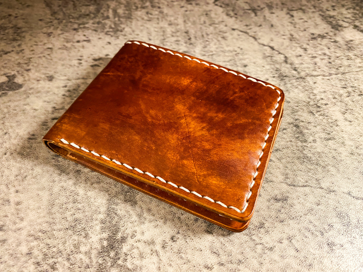 Wild leather bi fold wallet