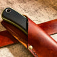 Bush crafters knife sheath with removable belt attachment