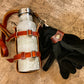 Wanderer's leather water bottle sling