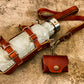 Wanderer's leather water bottle sling