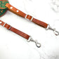 Nature inspired custom leather camera strap