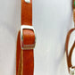 Nature inspired custom leather camera strap