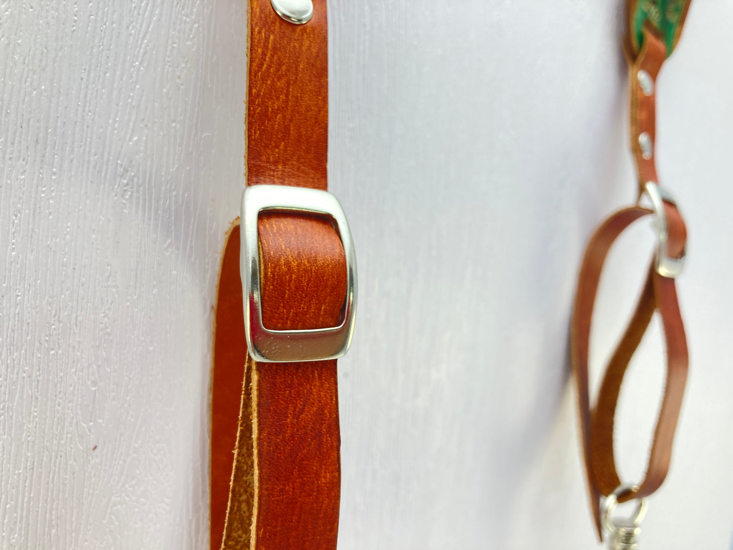 Nature inspired custom leather camera strap