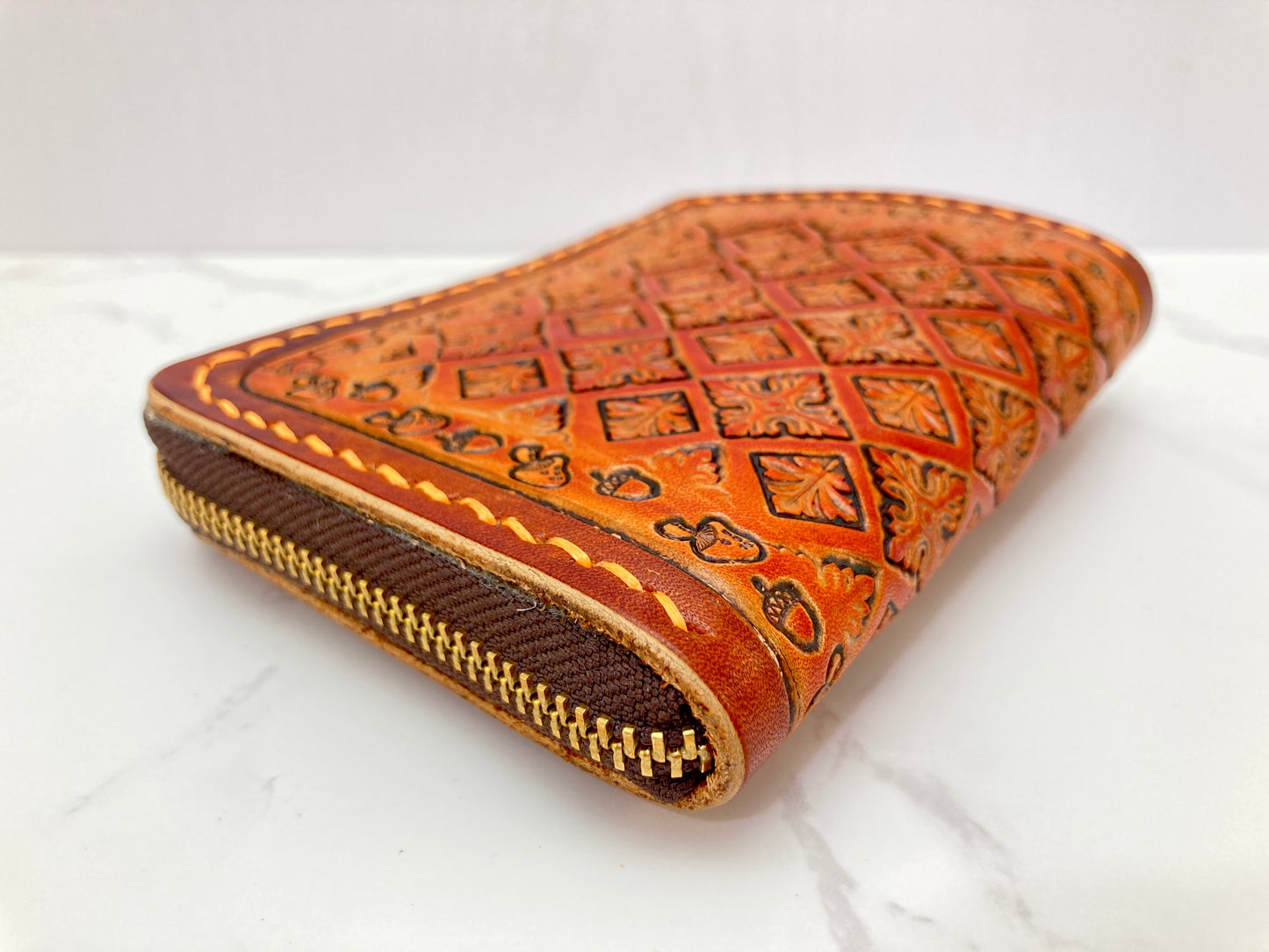 "Autumn leaves" L-zipped functional wallet