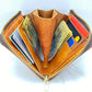 "Autumn leaves" Nature inspired leather zip wallet