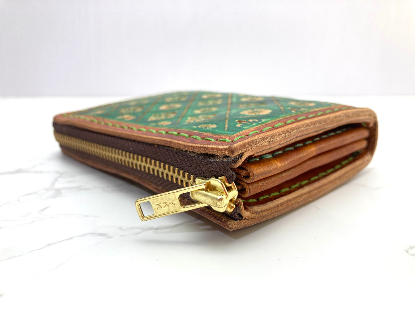 "Green Nature" nature inspired leather wallet