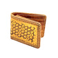 "Bee hive summer" nature inspired Slim leather Bi-fold wallet