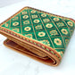 "Green nature" nature inspired leather Slim Bi-fold wallet