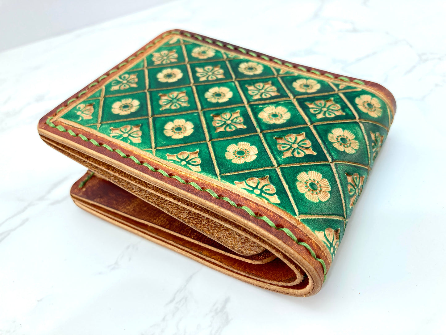 "Green nature" Bi-fold wallet