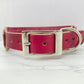 Hand embossed double layered dog collar - Medium - Large