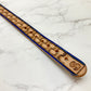 "Basket Weave" Hand carved narrow dog collar - Small - Medium