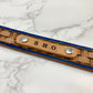 "Basket Weave" Hand carved narrow dog collar - Small - Medium