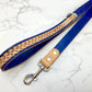 "Basket Weave" Hand carved Dog collar leash