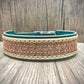 "Celtic knots" Hand carved double layered dog collar - Medium - Large