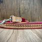 "Love heart" Hand carved Dog collar leash