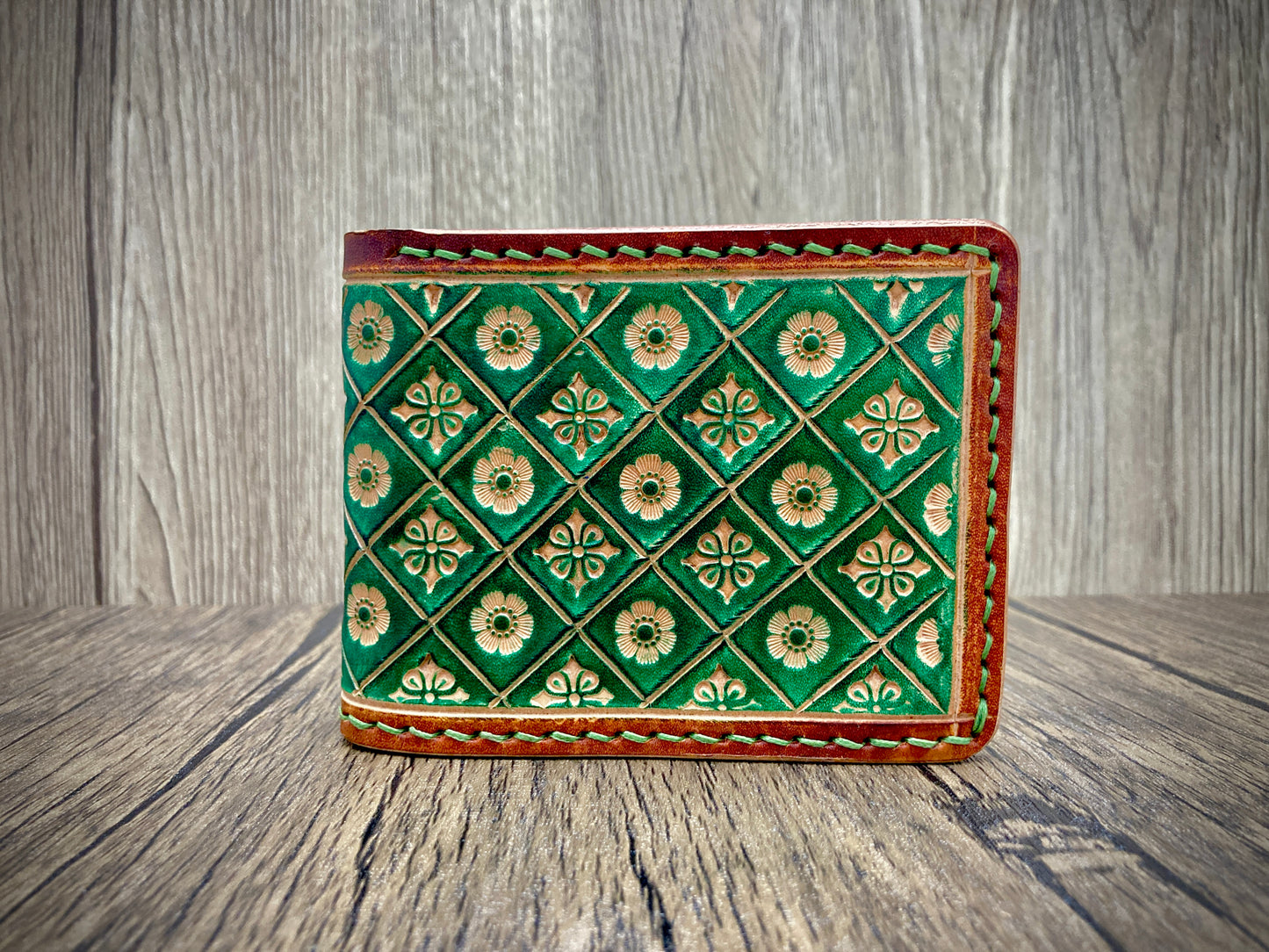 "Green nature" Bi-fold wallet