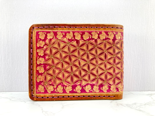 "Flower of life" Bi-fold wallet