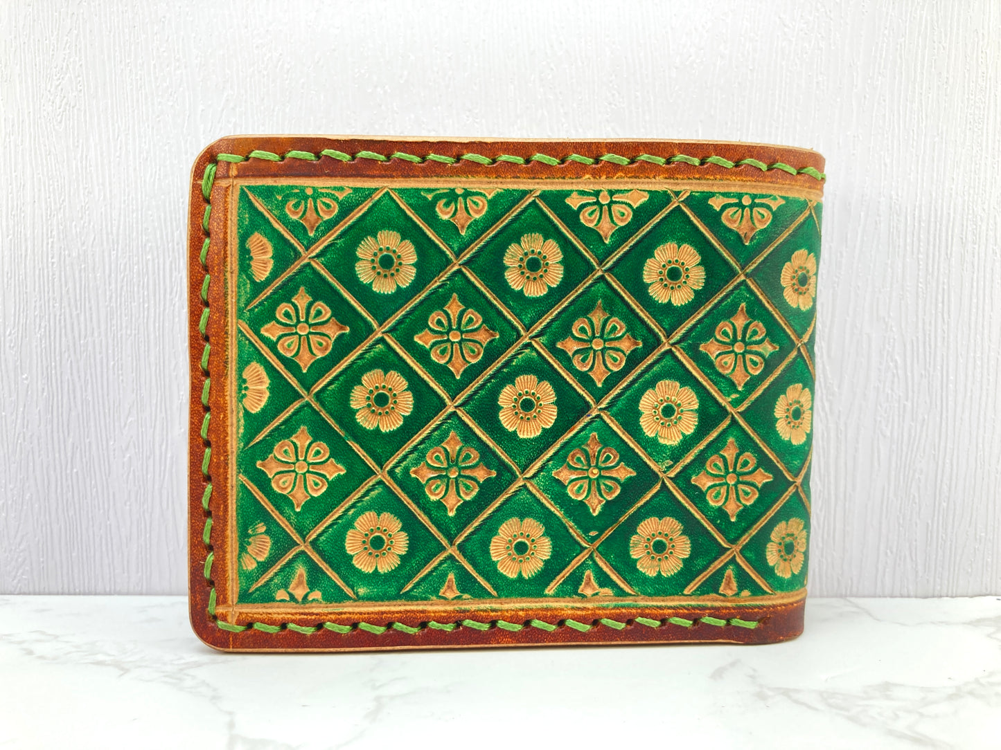 "Green nature" Bi-fold wallet