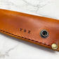 Handcrafted leather kitchen knife sheath -Plain