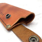 Handcrafted leather kitchen knife sheath -Plain