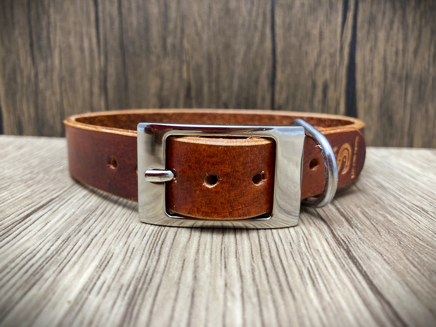 Hand dyed narrow dog collar for small dogs