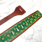 Nature inspired leather guitar strap