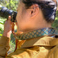 Nature inspired custom leather camera strap