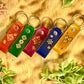 Nature inspired leather key rings