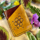 Nature inspired tri pocket card case