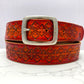 Nature inspired leather belt