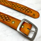 Nature inspired leather belt