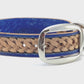 "Basket Weave" Hand carved wide dog collar - Medium - Large